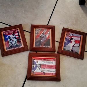 4 piece collection Roberto Clemente picture frames